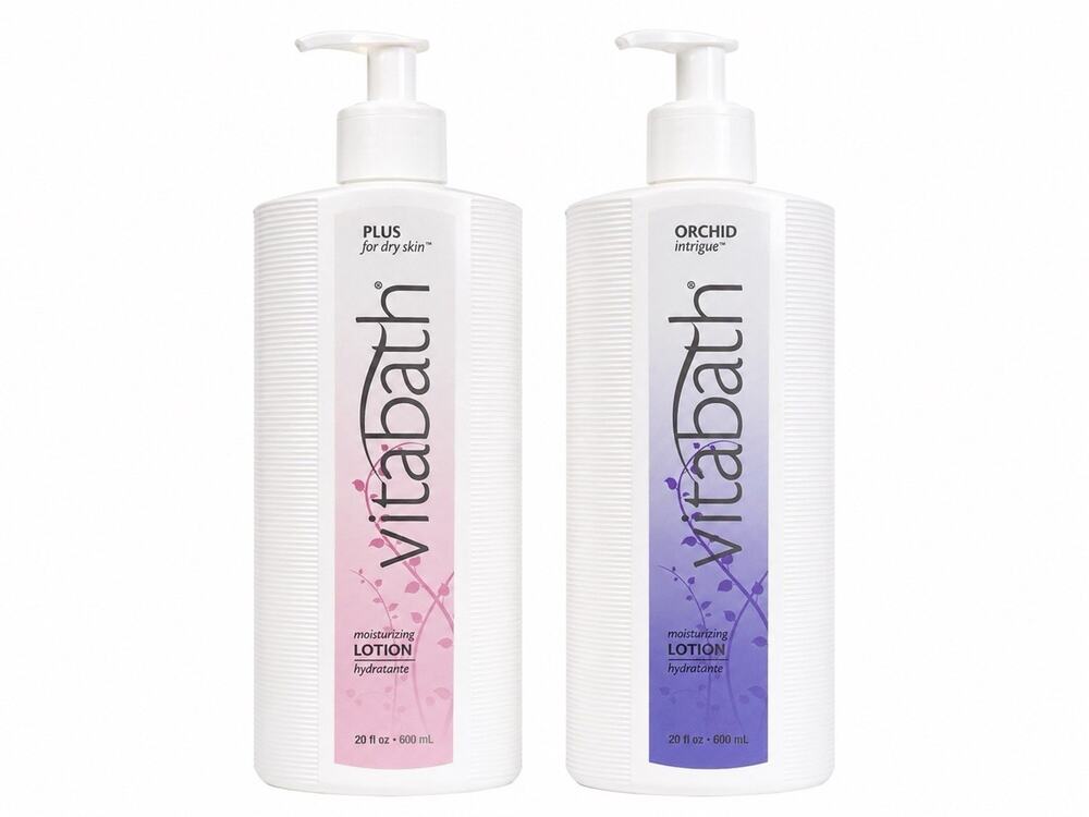 Vitabath Moisturizing Lotion Plus Dry Skin & Orchid Intrigue 20 fl oz 2 Pack